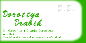 dorottya drabik business card